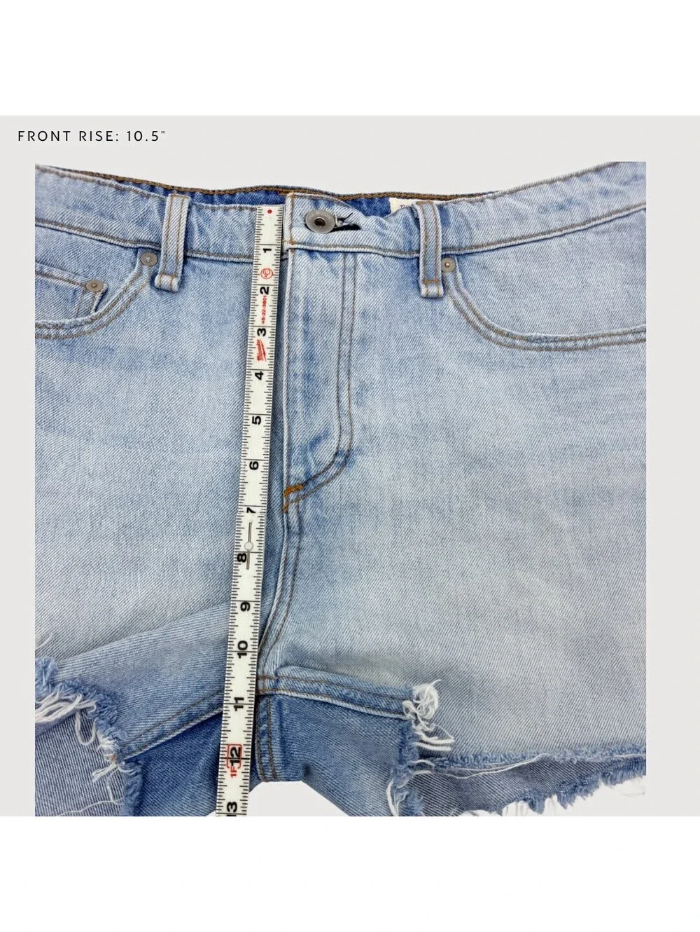 Rag & Bone Dre Low Rise Denim Shorts Jade Wash 31 - Picture 8 of 9